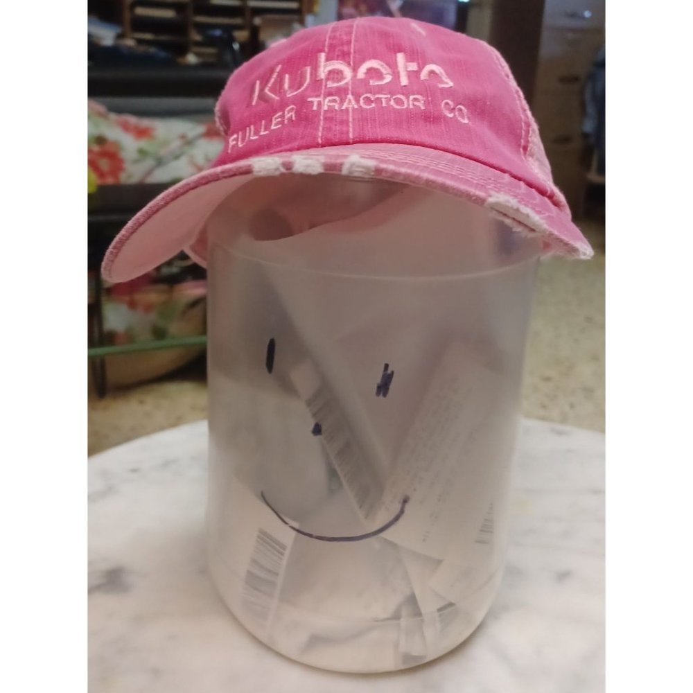 Kubota Women's Snap-Back Cap Pink "Kubota Fuller Tractor"